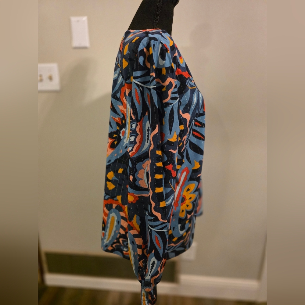 Belle Boho Colorful Paisley Women's Top - Picture 2 of 5